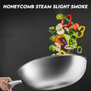 idrop [ 32 / 34CM ] Inner Honeycomb Nonstick Scratch Resistant Cooking Wok Frying Pan / Periuk Kuali Memasak Tidak Lekat / 32CM/34CM内蜂窝单柄特厚不粘炒锅(可立玻璃盖 )