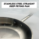idrop 25CM Premium 304 Stainless Steel Frying Pan uncoated for Healthy Cooking / Kuali Menggoreng Keluli Tahan Karat Premium 25CM 304 Tidak Bersalut Untuk Masakan Yang Sihat / 25CM 304 不锈钢煎锅无涂层健康烹饪