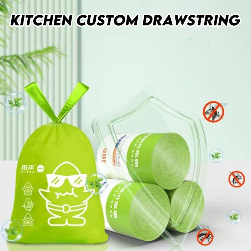 idrop Anti Flying Watertight High Capacity Drawstring Garbage Bag / Anti Kedap Air Terbang Beg Sampah Serut Berkapasiti Tinggi / 大容量抽绳垃圾袋