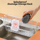 idrop Telescopic Drain Storage Rack With Water Retaining Strip Set / Rak Penyimpanan Longkang Teleskopik Dengan Set Jalur Penahan Air / 伸缩沥水收纳架带挡水条套装