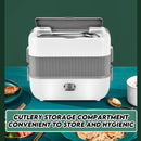 idrop 2L Square Three-Layer Steamed Rice Box / Kotak Nasi Kukus Tiga Lapis Persegi 2L / 2L方形三层蒸煮饭盒