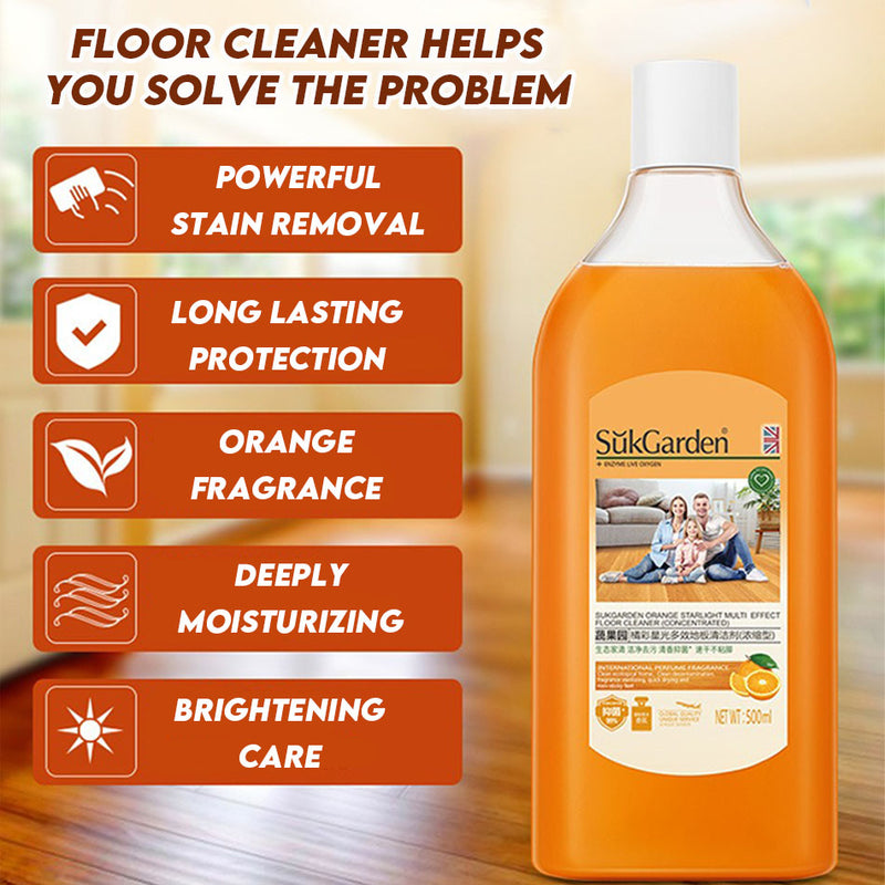 idrop 500G Orange Starlight Multi-effect Floor Cleaner / Pembersih Lantai Berbilang Kesan Cahaya Bintang Jingga 500G / 500G橘彩星光多效地板清洁剂