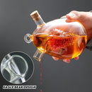 idrop Dwarf Eggplant/ Grape Double-Layer Glass Oil Bottle / Botol Minyak Kaca Dua Lapisan Terung Kerdil/ Anggur / 矮茄子/内葡萄双层玻璃油壶