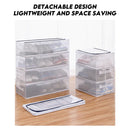 idrop (40CM/60CM) PVC Mesh Cloth + Reinforced Steel Frame Transparent Shoe Box / Kain Mesh PVC + Kotak Kasut Lutsinar Rangka Keluli Bertetulang / PVC网布+强化钢架透明鞋盒