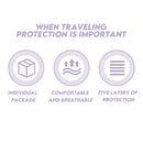 idrop 3 Piece OR 4 Piece Printed Daily Disposable Double Bedding Set/ 3 Keping ATAU 4 Keping Bercetak Set Tempat Tidur Double Pakai Harian / 印花双人床上用品套装