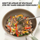 idrop 34CM Titanium Single Handle Non-Stick Pan / Kuali Tidak Melekat Pemegang Tunggal Titanium / 34CM有钛单柄不粘锅