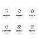 idrop (40CM/60CM) PVC Mesh Cloth + Reinforced Steel Frame Transparent Shoe Box / Kain Mesh PVC + Kotak Kasut Lutsinar Rangka Keluli Bertetulang / PVC网布+强化钢架透明鞋盒