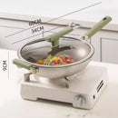 idrop 34CM Titanium Single Handle Non-Stick Pan / Kuali Tidak Melekat Pemegang Tunggal Titanium / 34CM有钛单柄不粘锅