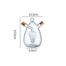 idrop Dwarf Eggplant/ Grape Double-Layer Glass Oil Bottle / Botol Minyak Kaca Dua Lapisan Terung Kerdil/ Anggur / 矮茄子/内葡萄双层玻璃油壶