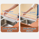 idrop Telescopic Drain Storage Rack With Water Retaining Strip Set / Rak Penyimpanan Longkang Teleskopik Dengan Set Jalur Penahan Air / 伸缩沥水收纳架带挡水条套装