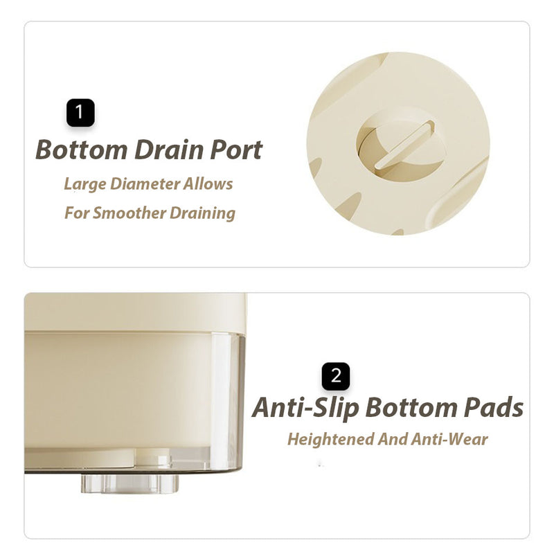 idrop Dish rack with lid / Rak pinggan mangkuk dengan penutup / 碗架带盖