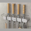 idrop 4 Hook Bracket Mop Clip / Klip Mop Kurungan 4 Cangkuk / 4挂钩托把架拖把夹