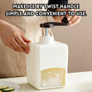 idrop 1 PCS - Manual Hand Crank Ice Shaver Home Use Portable Crushed Ice Machine Snow Cone Maker Small Size Ice Shaving Machine for Household Use, Mesin Kisar Ais Tangan Mesin Ais Hancur Manual Mudah Alih Mesin Ais Serut Snow Ice Mesin Kecil