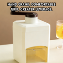 idrop 1 PCS - Manual Hand Crank Ice Shaver Home Use Portable Crushed Ice Machine Snow Cone Maker Small Size Ice Shaving Machine for Household Use, Mesin Kisar Ais Tangan Mesin Ais Hancur Manual Mudah Alih Mesin Ais Serut Snow Ice Mesin Kecil