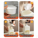 idrop 1 PCS - Manual Hand Crank Ice Shaver Home Use Portable Crushed Ice Machine Snow Cone Maker Small Size Ice Shaving Machine for Household Use, Mesin Kisar Ais Tangan Mesin Ais Hancur Manual Mudah Alih Mesin Ais Serut Snow Ice Mesin Kecil