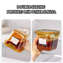 idrop 2 PCS - Japanese Chili Oil Jar Heat Resistant Food Grade Oil Dispenser Airtight Sealed Sauce Container for Chili Oil Storage, Balang Minyak Cili Jepun Tahan Haba Gred Makanan Bekas Sos Kedap Udara Untuk Memasak dan Penyimpanan