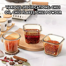idrop 2 PCS - Japanese Chili Oil Jar Heat Resistant Food Grade Oil Dispenser Airtight Sealed Sauce Container for Chili Oil Storage, Balang Minyak Cili Jepun Tahan Haba Gred Makanan Bekas Sos Kedap Udara Untuk Memasak dan Penyimpanan