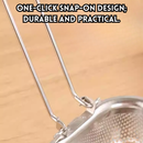 idrop 2 PCS - Stainless Steel Foldable Kitchen Strainer Ladle Multi-Function Soup and Noodle Scoop with Filter for Hot Pot Dumplings and Cooking, Senduk Penapis Keluli Tahan Karat Boleh Lipat Serbaguna Untuk Sup Mee Hot Pot dan Ladu