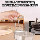 idrop 2 PCS - Stainless Steel Foldable Kitchen Strainer Ladle Multi-Function Soup and Noodle Scoop with Filter for Hot Pot Dumplings and Cooking, Senduk Penapis Keluli Tahan Karat Boleh Lipat Serbaguna Untuk Sup Mee Hot Pot dan Ladu