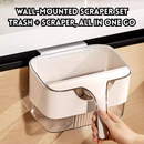 idrop 1 PCS - Wall Mounted Kitchen Trash Bin with Scraper Countertop Hanging Food Waste Bin for Wet Garbage Modern Space Saving Design, Tong Sampah Dapur Lekap Dinding Dengan Pengikis Sisa Makanan dan Sampah Basah Reka Bentuk Jimat Ruang
