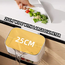 idrop 1 PCS - Wall Mounted Kitchen Trash Bin with Scraper Countertop Hanging Food Waste Bin for Wet Garbage Modern Space Saving Design, Tong Sampah Dapur Lekap Dinding Dengan Pengikis Sisa Makanan dan Sampah Basah Reka Bentuk Jimat Ruang