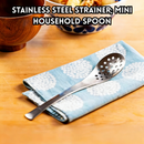 idrop 1 PCS - Stainless Steel Mini Strainer Ladle Small Kitchen Scoop for Pickled Garlic Seasoning Filter Spoon Multi-Function Fine Mesh Strainer, Senduk Penapis Mini Keluli Tahan Karat Sudu Kecil Dapur Untuk Bawang Jeruk & Penapis Perasa Halus