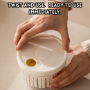 idrop 1 PCS - Onion Storage Container Airtight Kitchen Box with Drain Tray for Onion Ginger Garlic Chili Food Storage Fresh Keeper, Bekas Simpan Bawang Kedap Udara Dengan Dulang Saliran Untuk Bawang Putih dan Cili Penyimpanan Makanan Kekal Segar