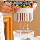 idrop 1 PCS - Onion Storage Container Airtight Kitchen Box with Drain Tray for Onion Ginger Garlic Chili Food Storage Fresh Keeper, Bekas Simpan Bawang Kedap Udara Dengan Dulang Saliran Untuk Bawang Putih dan Cili Penyimpanan Makanan Kekal Segar