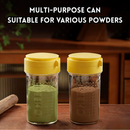 idrop 2 PCS - Flour Dispenser with Sifter Portable Flour Storage Container Baking Powder Shaker Starch Storage Box Multi-Function Baking Tool, Bekas Tepung Dengan Penapis Dispenser Tepung Mudah Alih Bekas Penyimpanan Tepung dan Kanji Serbaguna