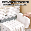 idrop 5 PCS - Mini Fridge Dumpling Storage Tray Food Grade Freezer Container for Dumplings and Wontons Fresh Keeper Small Size Stackable Kitchen Organizer, Bekas Simpan Ladu Mini Gred Makanan Bekas Untuk Ladu dan Wantan Segar Saiz Kecil