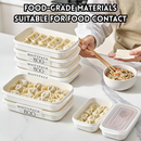 idrop 5 PCS - Mini Fridge Dumpling Storage Tray Food Grade Freezer Container for Dumplings and Wontons Fresh Keeper Small Size Stackable Kitchen Organizer, Bekas Simpan Ladu Mini Gred Makanan Bekas Untuk Ladu dan Wantan Segar Saiz Kecil
