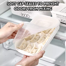 idrop 5 PCS - Mini Fridge Dumpling Storage Tray Food Grade Freezer Container for Dumplings and Wontons Fresh Keeper Small Size Stackable Kitchen Organizer, Bekas Simpan Ladu Mini Gred Makanan Bekas Untuk Ladu dan Wantan Segar Saiz Kecil