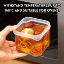 idrop 6 PCS - Freezer Soup Container Portion Control Food Storage Box Small Size Food Grade Meal Prep Container Set for Kitchen Use, Bekas Sup Beku 6PCS Bekas Makanan Kawalan Sukatan Saiz Kecil Gred Makanan Bekas Simpanan Makanan