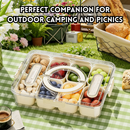 idrop 1 PCS - Outdoor Picnic Fruit Storage Box Airtight Portable Food Grade Container Designed for Fruits Fresh Keeper Travel Picnic Organizer, Bekas Simpan Buah Luaran Piknik Kedap Udara Mudah Alih Gred Makanan Untuk Buah-buahan Penyimpanan Segar