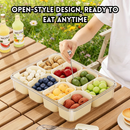idrop 1 PCS - Outdoor Picnic Fruit Storage Box Airtight Portable Food Grade Container Designed for Fruits Fresh Keeper Travel Picnic Organizer, Bekas Simpan Buah Luaran Piknik Kedap Udara Mudah Alih Gred Makanan Untuk Buah-buahan Penyimpanan Segar