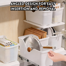 idrop 3 PCS – Kitchen Storage Box Multi Purpose Lid Rack Seasoning Organizer Plastic Kitchen Storage Rack Cabinet Organizer Set Set Kotak Penyimpanan Dapur Rak Penutup Serbaguna Rak Perasa Rak Penyimpanan Plastik Rak Kabinet