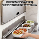 idrop 1 PCS 60CM – Foldable Food Preparation Rack Wall Mounted Multi Layer Prep Tray Multifunction Kitchen Prep Tray Storage Rack Set Set Rak Penyediaan Makanan Lipat Rak Dinding Berlapis Dulang Penyediaan Dapur Serbaguna Rak Penyimpanan