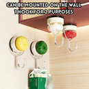 idrop 4 PCS – Suction Hook No Drilling Heavy Duty Multi Purpose Wall Hook for Door Kitchen Bathroom Removable No Residue Set Set Penyangkut Sedut Tanpa Tebuk Tahan Lasak Penyangkut Dinding Serbaguna Untuk Pintu Dapur Bilik Air Boleh Tanggal Tanpa Kesan