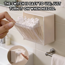 idrop 3 PCS – Wall Mounted Flip Cover Storage Box Cotton Swab and Cotton Pad Organizer Creative Bathroom Storage Solution Set Set Kotak Simpanan Dinding Penutup Flip Penyimpanan Putik Kapas dan Kapas Solek Penyelesaian Kreatif Bilik Air
