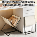 idrop 2 PCS – Ultimate Workstation Bag Rack Under Desk Storage Rack Foldable Office Organizer for Bags and Sundries Set Set Rak Beg Stesen Kerja Rak Bawah Meja Rak Penyimpanan Pejabat Boleh Lipat Untuk Beg dan Barangan Lain