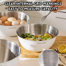 idrop 4 PCS – 316L Stainless Steel Mixing Bowl Vegetable Washing Basin Drain Basket Food Grade Dough Mixing Bowl Salad Bowl Cooking Bowl Mangkuk Pengadun Keluli Tahan Karat 316L Besen Cuci Sayur Bakul Penapis Adunan Doh Gred Makanan Salad dan Memasak