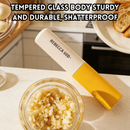 idrop 1 PCS – Glass Garlic Crusher Garlic Masher Baby Food Grinding Bowl Mortar and Pestle Garlic Press Kitchen Tool Set Set Penghancur Bawang Putih Kaca Penumbuk Bawang Putih Mangkuk Pengisar Makanan Bayi Lesung dan Penumbuk Alat Dapur