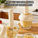 idrop 1 PCS – Glass Garlic Crusher Garlic Masher Baby Food Grinding Bowl Mortar and Pestle Garlic Press Kitchen Tool Set Set Penghancur Bawang Putih Kaca Penumbuk Bawang Putih Mangkuk Pengisar Makanan Bayi Lesung dan Penumbuk Alat Dapur