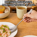 idrop 2 PCS – 304 Stainless Steel Serving Spoon Food Grade Dining Spoon Soup Spoon Premium Kitchen Tableware Set Set Sudu Hidang Keluli Tahan Karat 304 Gred Makanan Sudu Makan Sudu Sup Premium Peralatan Dapur