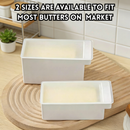 idrop 2 PCS – Butter Storage Box Cutter Portion Container Refrigerator Fresh Keeping Box Food Grade Freezer Cheese Slicer and Cutter Kitchen Organizer Set Set Kotak Simpan Mentega Bekas Pemotong dan Pembahagi Bekas Peti Sejuk Gred Makanan Keju dan Mentega