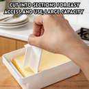idrop 2 PCS – Butter Storage Box Cutter Portion Container Refrigerator Fresh Keeping Box Food Grade Freezer Cheese Slicer and Cutter Kitchen Organizer Set Set Kotak Simpan Mentega Bekas Pemotong dan Pembahagi Bekas Peti Sejuk Gred Makanan Keju dan Mentega