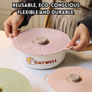 idrop 6 PCS – Multi Size Silicone Food Cover Round Sealing Lid Microwave Splash Proof Oil Proof Food Grade Lid Kitchen Storage Set Set Penutup Silikon Pelbagai Saiz Penutup Kedap Bulat Penutup Microwave Tahan Percikan dan Minyak Penutup