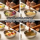 idrop 1 PCS 22CM – Large Soup Bowl Double Layer Stainless Steel Bowl Adult Size Rice Bowl Personal Salad Bowl Kitchen Tableware Set Set Mangkuk Sup Besar 22CM Keluli Tahan Karat Dua Lapisan Saiz Dewasa Mangkuk Nasi Mangkuk Salad Peribadi