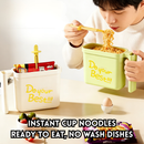 idrop 2 PCS Instant Noodle Bowl Set Home Dining Bowl Student Dorm Essential Lazy Instant Noodle Container Portable Travel Noodle Set Set Mangkuk Mi Segera Peralatan Makan Rumah Keperluan Asrama Bekas Mi Segera Mudah Alih Set Perjalanan