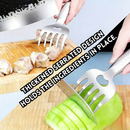 idrop 3 PCS - Stainless Steel Bear Claw Finger Multi-Function Meat Cutter Protector Heat-Resistant Safe Cutting Tool – Essential Finger Protection, Pelindung Jari Bentuk Cakar Beruang Keluli Tahan Karat Dapur Serbaguna Tahan Haba – Perlindungan Jari Wajib